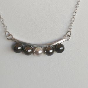 Women's Swarovski pearl and sterling silver necklace
